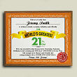 World's Greatest 21st Birthday Personalized Plaque 423595