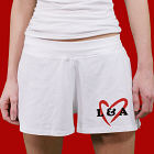 You & Me Ladies White Cotton Shorts