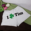 I Love You - Ladies  Personalized St. Patrick's Day Shorts