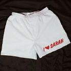 Loving You Men's White Personalized Boxer Shorts 961975X