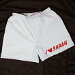 Loving You Men's White Personalized Boxer Shorts