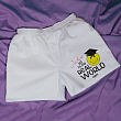 Off to the Real World Athletic White Personalized Boxer Shorts 96753X