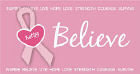 4120083 - Believe - Breast Cancer Awareness Personalized Checkbook Cover