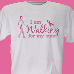 Breast Cancer Walk T-shirt - Ribbon Walk