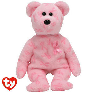 Breast Cancer Awareness Teddy Bear "Support ?Ty Inc. 8" Beanie Babies