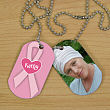 322752 - Breast Cancer Personalized Photo Dog Tags
