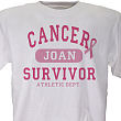 32004X - Cancer Survivor Athletic Dept. - Breast Cancer Awareness Personalized T-shirt