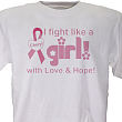 I Fight Like A Girl - Breast Cancer Awareness Personalized T-shirt