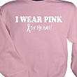 52000XPK - I Wear Pink - Breast Cancer Awareness Personalized Sweatshirt  