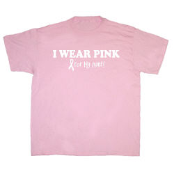 I Wear Pink – Breast Cancer Awareness Personalized T-shirt