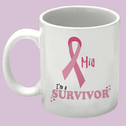 I'm A Survivor - Breast Cancer Awareness Personalized Coffee Mug