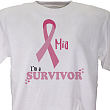 31995X - I'm A Survivor - Breast Cancer Awareness Personalized T-shirt