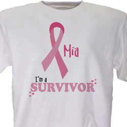 I'm A Survivor - Breast Cancer Awareness Personalized T-shirt