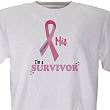 31995XMC - I'm A Survivor - My Coupons Breast Cancer Awareness T-shirt  