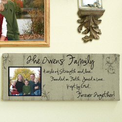 Forever Together Family Personalized Wall Canvas