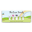 9120839 - Personalized Easter Wall Canvas -Bunny Family