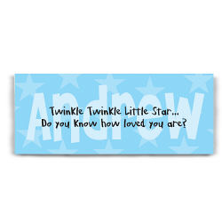 Twinkle Twinkle... Personalized Baby Wall Canvas