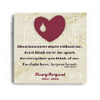 When Tomorrow Starts Without Me Personalized Memorial Wall Canvas