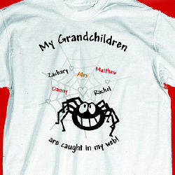 Caught In My Web Personalized Halloween T-Shirt