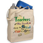 811222 - Change The World Personalized Canvas Tote Bag