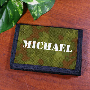 Custom Printed Army Velcro Wallet