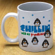 211290 - Chillin' Penguin Personalized Winter Coffee Mug