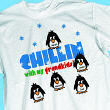 31129X - Chillin' Penguins Personalized Winter T-Shirt