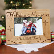 Personalized Holiday Memories Wood Picture Frame