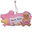 84683 - Baby Bottle Girl Personalized Christmas Ornament