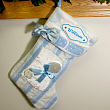 Baby's 1st Christmas Blue Personalized Christmas Stocking S2484GG