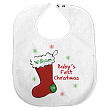 824808 - Baby's 1st Christmas Personalized Baby Bib 