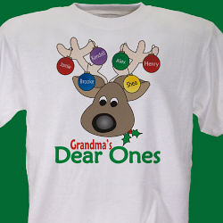 Deer Ones Christmas Personalized T-Shirt 