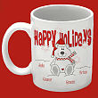 23430 - Happy Holidays Personalized Christmas Coffee Mug  