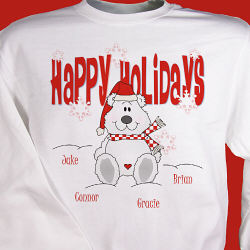 Happy Holidays Personalized Sweatshirt  
