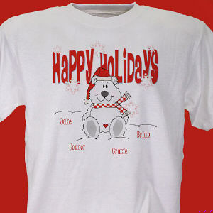 Happy Holidays Personalized T-Shirt