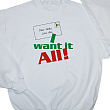 5200X - I Want It All Personalized Christmas Sweatshirt