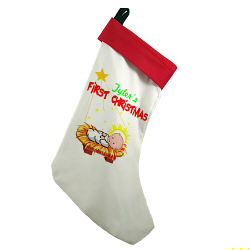 Christmas Personalized Gifts And Decorations My 1st Christmas Star Personalized Christmas Stocking 83015041m Christmas Personalized Gifts And Decorations