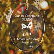 Our Christmas Personalized Glass Ornament