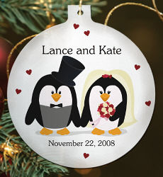 Christmas Personalized Ornaments Personalized Penguin Bride Groom Ornament Personalized Bride Groom Ornament Penguin Couple Bride Groom Personalized Christmas Ornament 424152m Christmas Personalized Ornaments