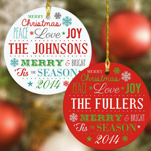 Personalized Ornaments from Gifts for You Now Making Life Blissful