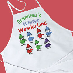 Christmas Personalized Gifts And Decorations Winter Wonderland Personalized Apron 820187m Christmas Personalized Gifts And Decorations