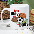 Personalized Sports Coffee Mug
