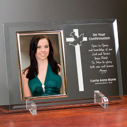 My Confirmation Beveled Glass Picture Frame - Personalized