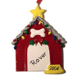 Dog House Ornament