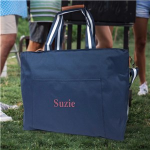 Embroidered Name Cooler Tote