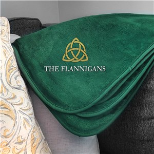 Personalized Fleece Celtic Blanket