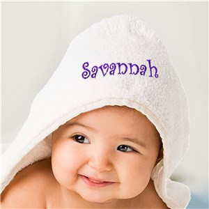Embroidered Name Hooded Baby Towel | Personalized Baby Gifts