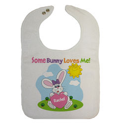 Some Bunny Loves Her Baby Bib