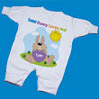 Some Bunny Loves Him Fleece Romper 6681x