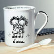 Personalized Hug Sisters Ceramic Coffee Mug Personalized Hug Sisters Ceramic Coffee Mug